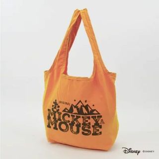 ディズニー(Disney)のディズニー 　ミッキー 　洗える　エコバッグ　 マウンテンイエロー　ギフト(エコバッグ)