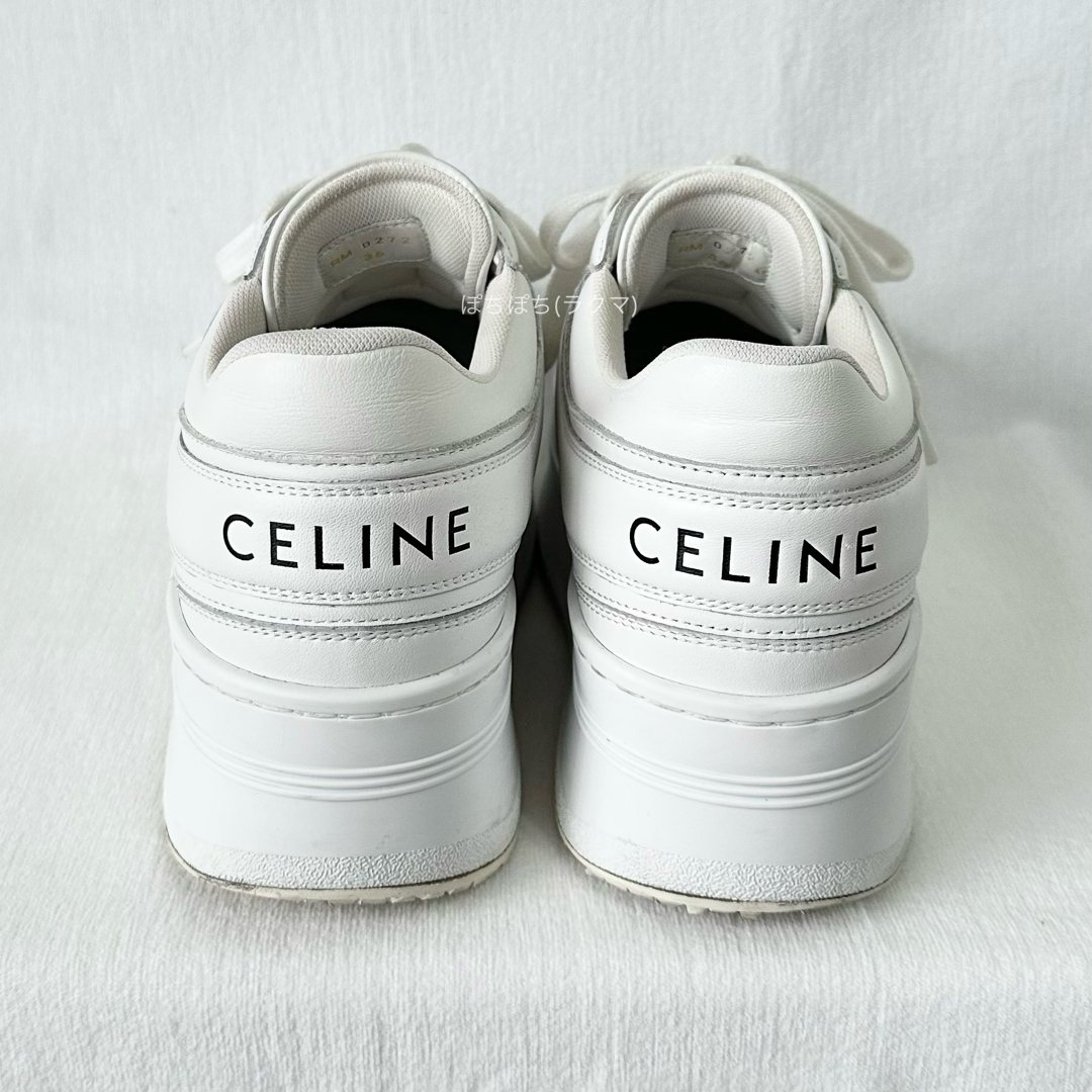 CELINE - セリーヌ ブロックスニーカー 厚底スニーカー 白 CELINE - セリーヌ ブロックスニーカー 厚底スニーカー 白
