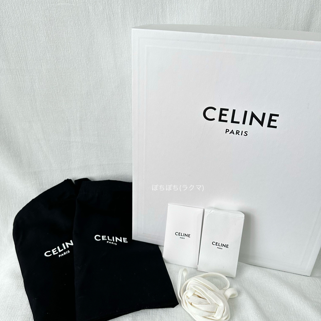 CELINE - セリーヌ ブロックスニーカー 厚底スニーカー 白 CELINE - セリーヌ ブロックスニーカー 厚底スニーカー 白