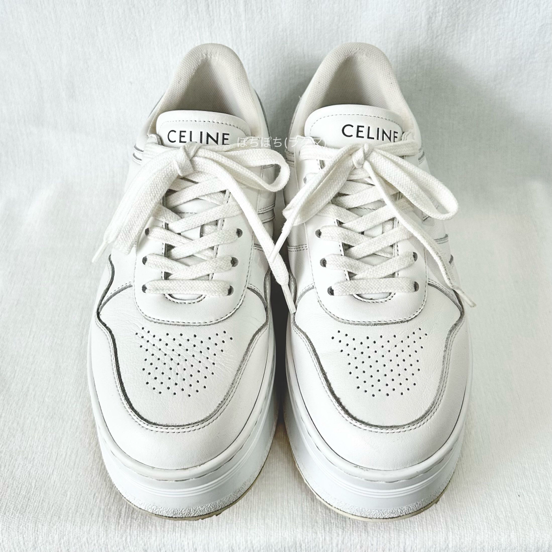 CELINE - セリーヌ ブロックスニーカー 厚底スニーカー 白 CELINE - セリーヌ ブロックスニーカー 厚底スニーカー 白