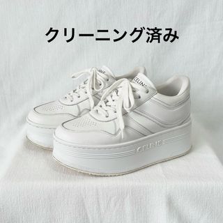 CELINE - セリーヌ ブロックスニーカー 厚底スニーカー 白 CELINE - セリーヌ ブロックスニーカー 厚底スニーカー 白