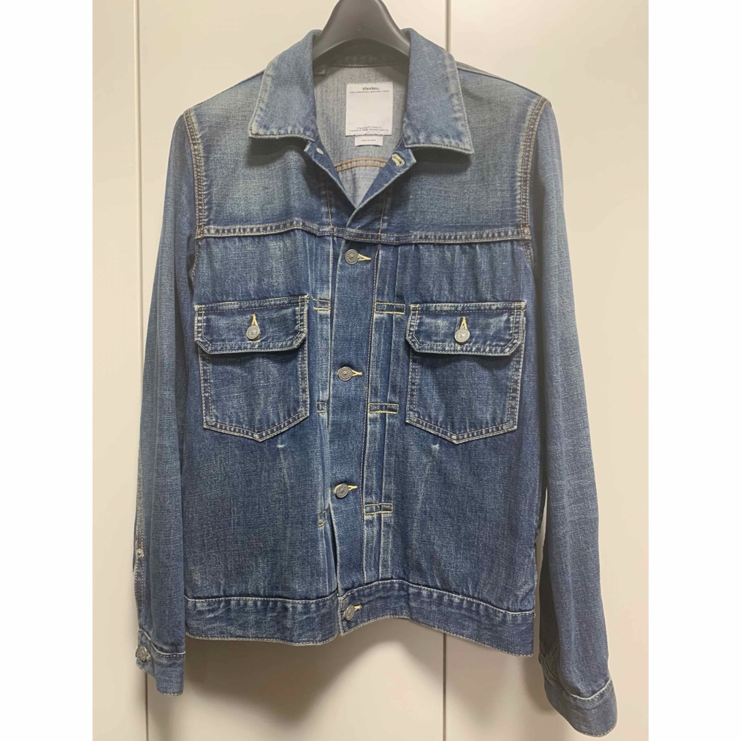 18SS【3】美品 VISVIM SS 101JKT DAMEGED デニムジャケット