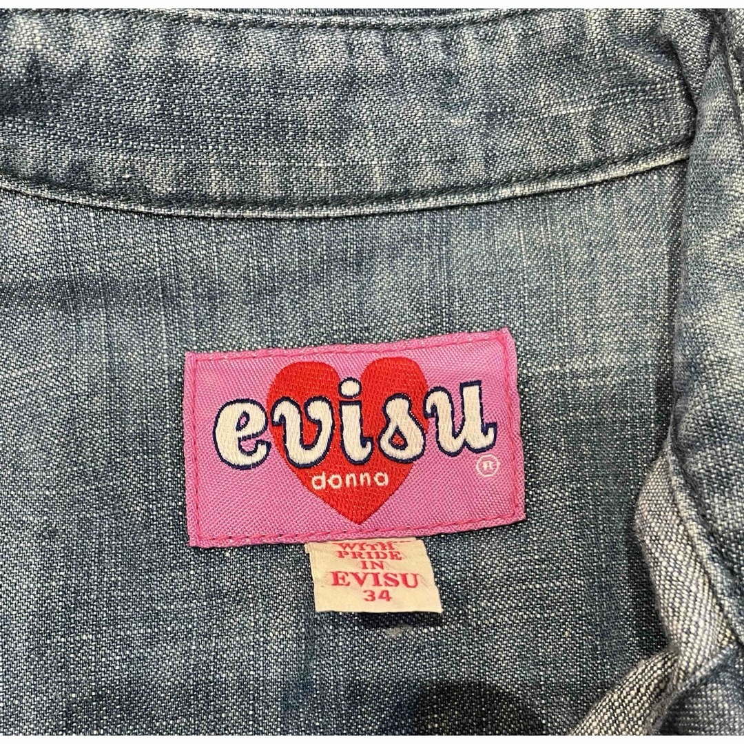 EVISU(エビス)のEVISU DONNA ☆ エヴィス ドンナ デニムワンピース ピンクカモメ キッズ/ベビー/マタニティのキッズ服女の子用(90cm~)(ワンピース)の商品写真