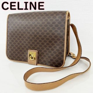 セリーヌ(celine)のCELINE セリーヌ マカダム柄 ショルダーバック M14 ブラウン(ショルダーバッグ)