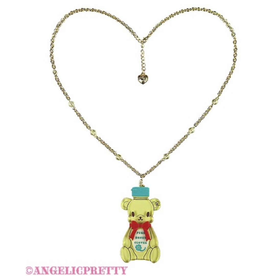 Angelic Pretty(アンジェリックプリティー)のアンジェリックプリティ　ハニーベア　ネックレス&リング レディースのアクセサリー(ネックレス)の商品写真