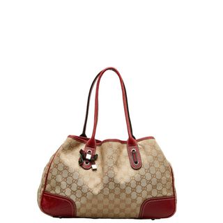 グッチ(Gucci)のグッチ GGキャンバス プリンシー リボン ショルダーバッグ トートバッグ 163805 キャンバス レディース GUCCI 【1-0130301】(ショルダーバッグ)