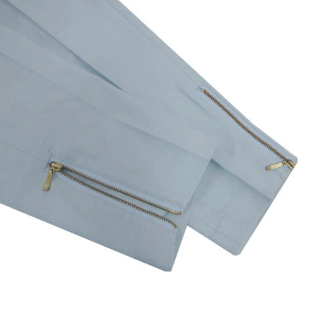 BARNYARDSTORM(バンヤードストーム)のバンヤードストーム パンツ スリム ウエストゴム 裾ファスナー 青系 水色 0 レディースのパンツ(その他)の商品写真