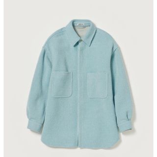 オーラリー(AURALEE)のSHETLAND WOOL COTTON SHIRTS BLOUSON(ブルゾン)