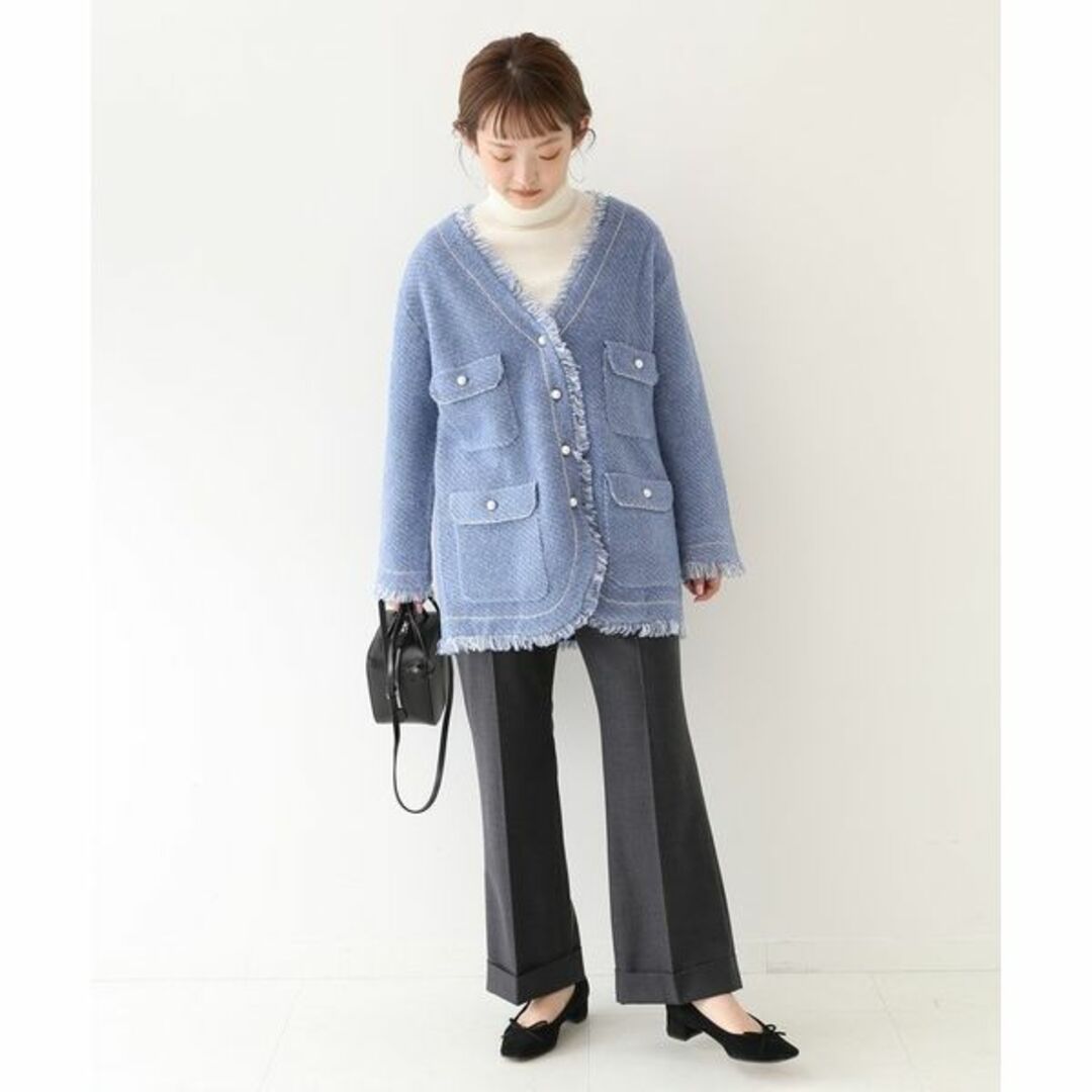 SLOBE IENA - 新品 SLOBE IENA ツイードニットジャケットの通販 SLOBE IENA - 新品 SLOBE IENA ツイードニットジャケットの通販