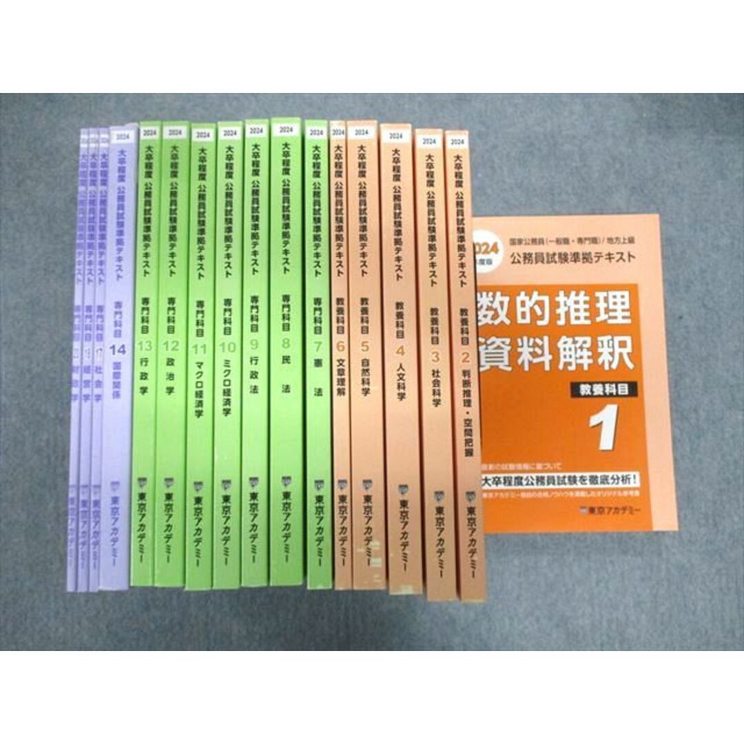 VS02-002 東京アカデミー 公務員試験準拠テキスト 教養/専門科目 国際関係/社会/人文科学など 2024年合格目標 状態良品 ★ 00L4D商品名