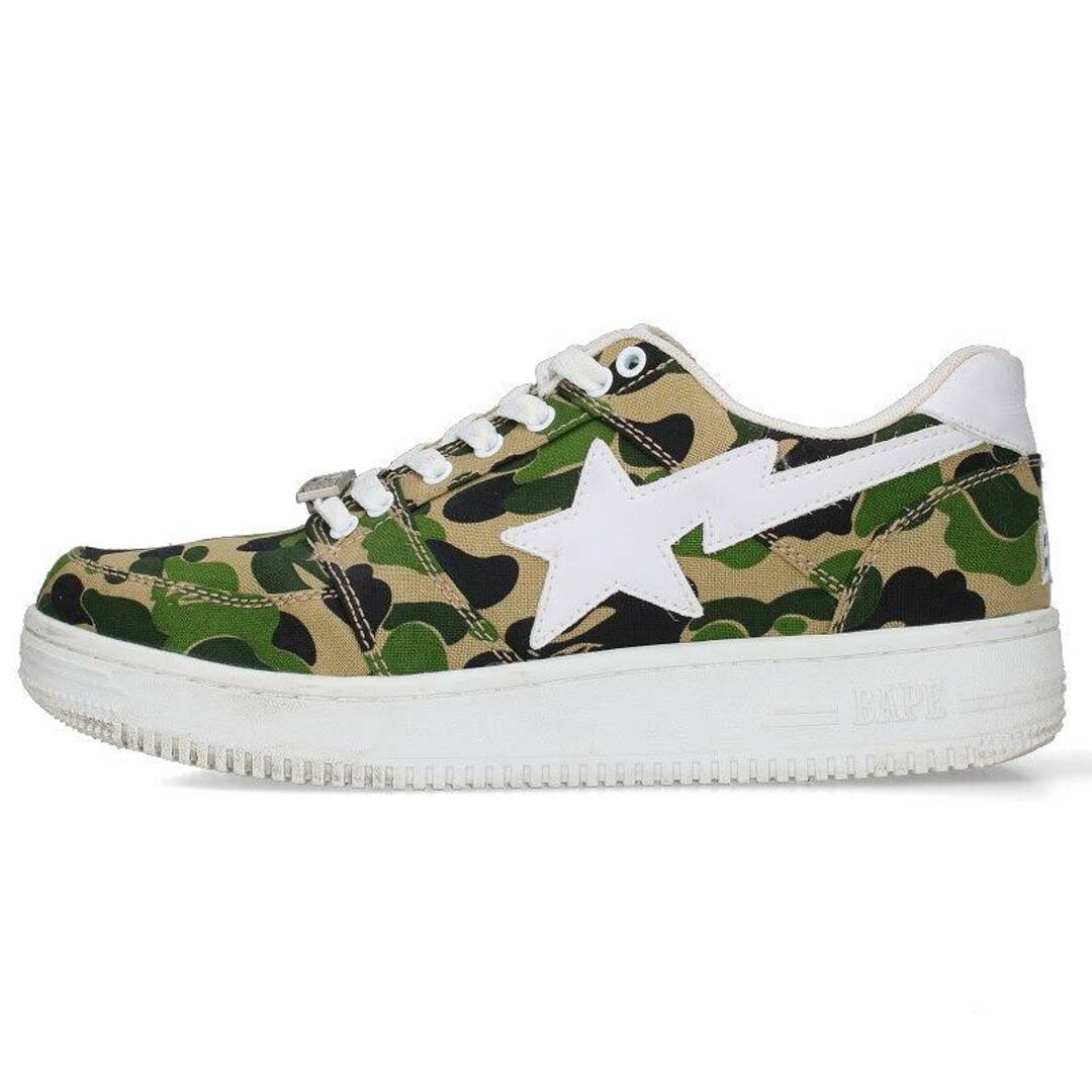 A BATHING APE(アベイシングエイプ)のアベイシングエイプ  ABC CAMO BAPE STA LOW ベイプスタキャンバスカモスニーカー メンズ 28cm メンズの靴/シューズ(スニーカー)の商品写真