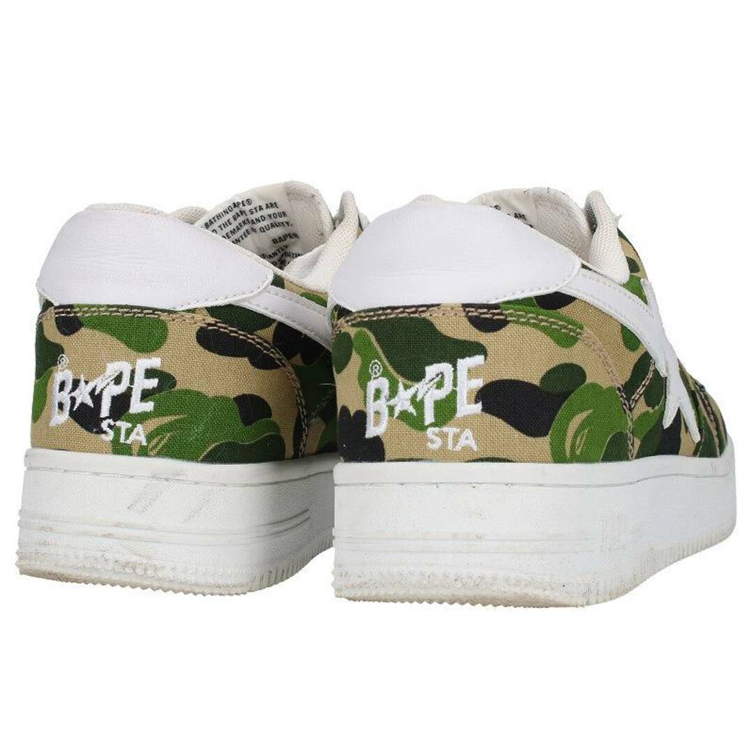 A BATHING APE(アベイシングエイプ)のアベイシングエイプ  ABC CAMO BAPE STA LOW ベイプスタキャンバスカモスニーカー メンズ 28cm メンズの靴/シューズ(スニーカー)の商品写真