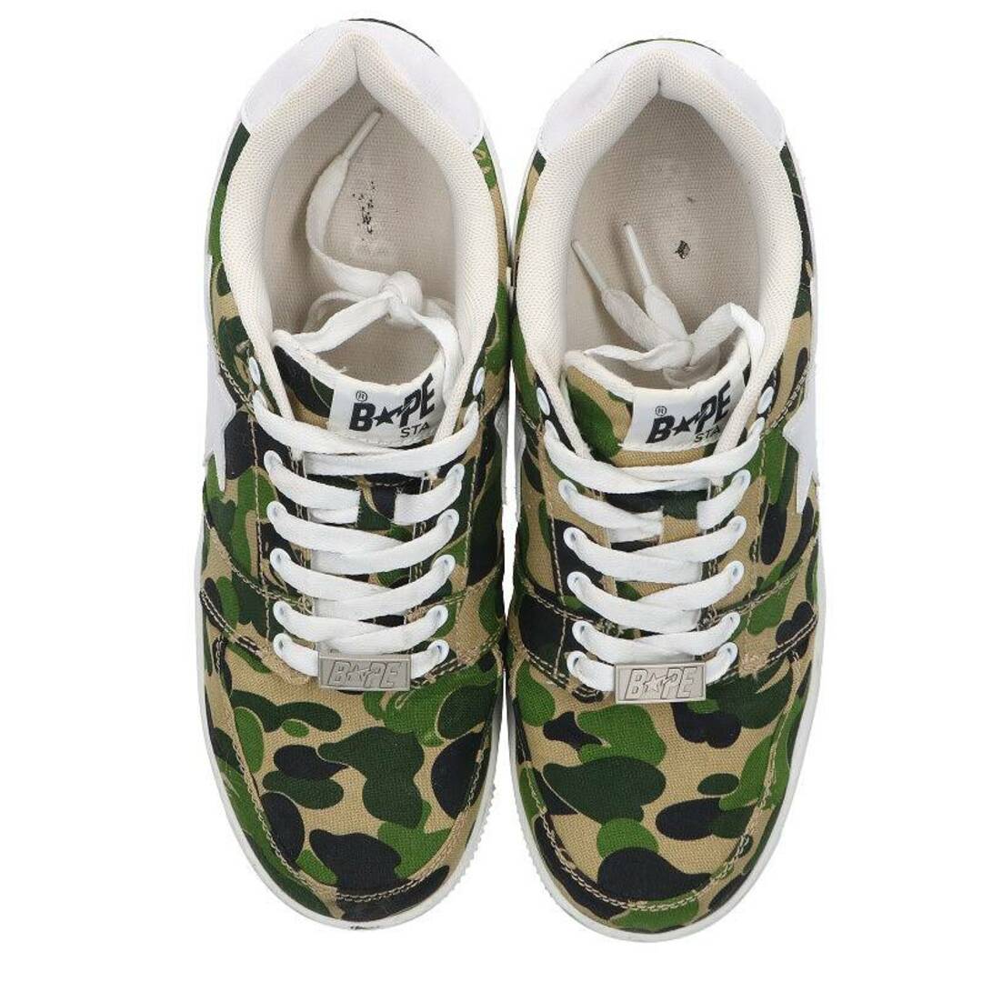 A BATHING APE(アベイシングエイプ)のアベイシングエイプ  ABC CAMO BAPE STA LOW ベイプスタキャンバスカモスニーカー メンズ 28cm メンズの靴/シューズ(スニーカー)の商品写真