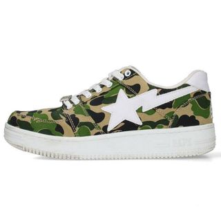 アベイシングエイプ(A BATHING APE)のアベイシングエイプ  ABC CAMO BAPE STA LOW ベイプスタキャンバスカモスニーカー メンズ 28cm(スニーカー)