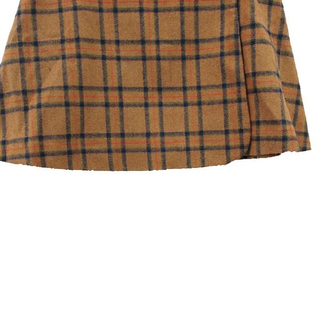 dazzlin(ダズリン)のダズリン dazzlin ラップスカート ミニ ベルト チェック M ブラウン レディースのスカート(ミニスカート)の商品写真
