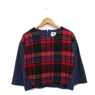 ブージュルード(Bou Jeloud)のブージュルード Bou Jeloud カットソー Tシャツ 七分袖 チェック F(その他)