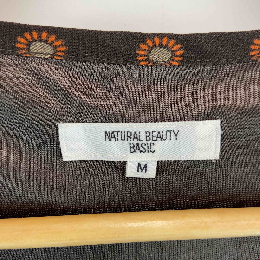 N.Natural beauty basic(エヌナチュラルビューティーベーシック)のNaturalBeauty Basic レディース ナチュラルビューティーベーシック ミニ丈ワンピース 総柄 レディースのワンピース(ミニワンピース)の商品写真