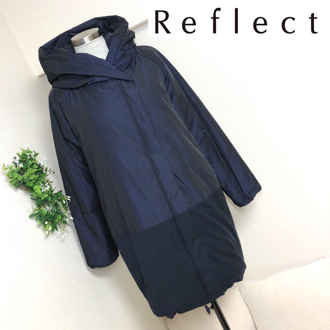ReFLEcT(リフレクト)のリフレクトのネイビー色ダウンコートLサイズ11 レディースのジャケット/アウター(ダウンコート)の商品写真