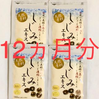 しじみエキス オルニチン タウリン サプリメント 3カ月分×4袋　1年分(魚介)