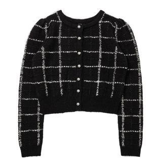 herlipto Bouncy Check Knit Pullover(カーディガン)