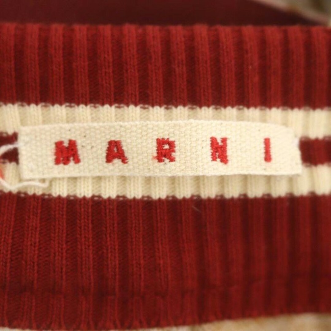 Marni(マルニ)のマルニ 千鳥格子 イージー ライン ストレートパンツ ワイド 38 ピンク 茶 レディースのパンツ(その他)の商品写真