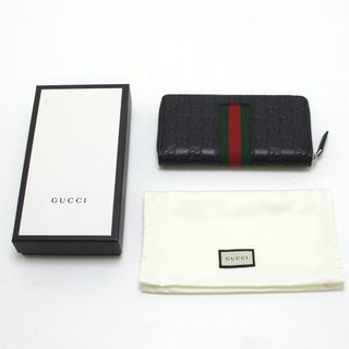 グッチ(Gucci)の$$ GUCCI グッチ グッチシマ シェリーライン 長財布 408831 ブラック(財布)