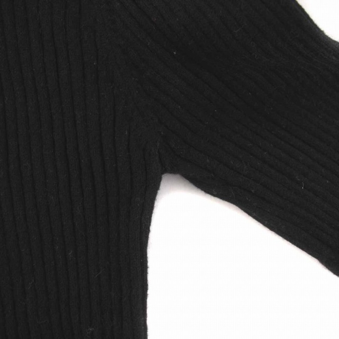 moussy(マウジー)のマウジー TURTLE RIB ニット セーター タートルネック 長袖 F 黒 レディースのトップス(ニット/セーター)の商品写真