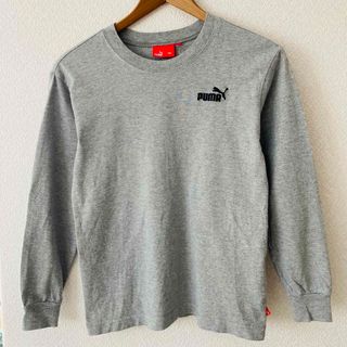 プーマ(PUMA)の26 PUMA プーマ キッズ 長袖Tシャツ 140 グレー(Tシャツ/カットソー)