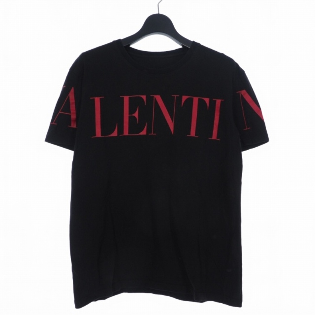 VALENTINO(ヴァレンティノ)のヴァレンティノ ロゴ プリント Tシャツ 半袖 クルーネック L ブラック  メンズのトップス(Tシャツ/カットソー(半袖/袖なし))の商品写真