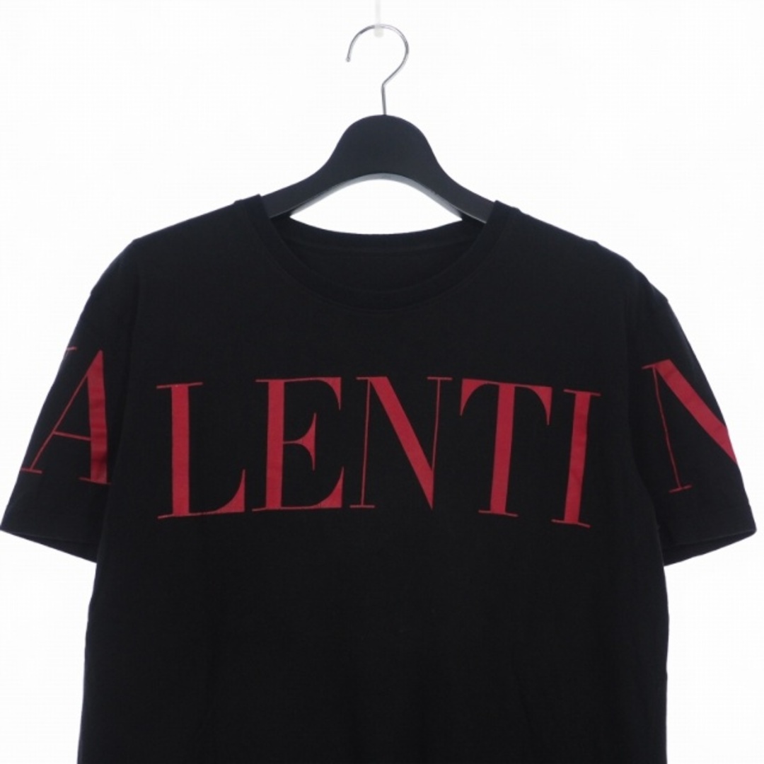 VALENTINO(ヴァレンティノ)のヴァレンティノ ロゴ プリント Tシャツ 半袖 クルーネック L ブラック  メンズのトップス(Tシャツ/カットソー(半袖/袖なし))の商品写真