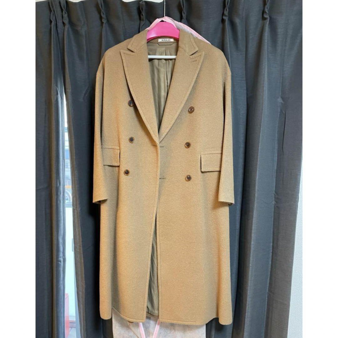 AURALEE(オーラリー)のAURALEE オーラリー　BABYCAMEL MOSSER COAT レディースのジャケット/アウター(ロングコート)の商品写真