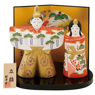 雅立雛 (大) 昭峰作 瀬戸陶芸社 ひな人形 おひな様 桃の節句 005-001(その他)