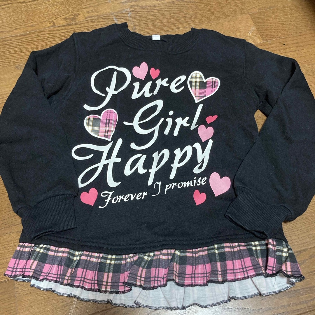 2枚セット上着　130 女の子 キッズ/ベビー/マタニティのキッズ服女の子用(90cm~)(Tシャツ/カットソー)の商品写真