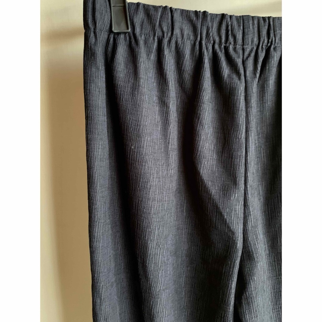 カジュアルボトムス パンツ ブラック 黒 ウエストゴム ポケット 上品 シンプル レディースのパンツ(カジュアルパンツ)の商品写真