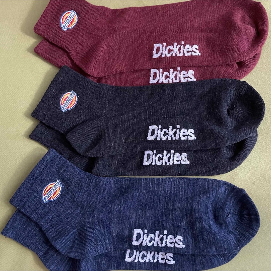 Dickies(ディッキーズ)の【ディッキーズ】ワンポイント刺繍＆足首丈‼️メンズ靴下DK-6A☆25-27 メンズのレッグウェア(ソックス)の商品写真