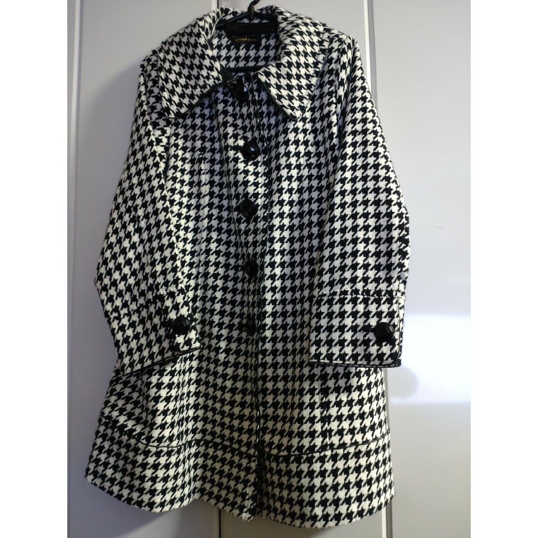 千鳥格子コート レディースのジャケット/アウター(ロングコート)の商品写真