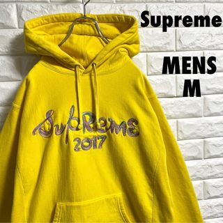 シュプリーム(Supreme)のSupreme シュプリーム　プルオーバーパーカー　刺繍ロゴ　メンズMサイズ(パーカー)