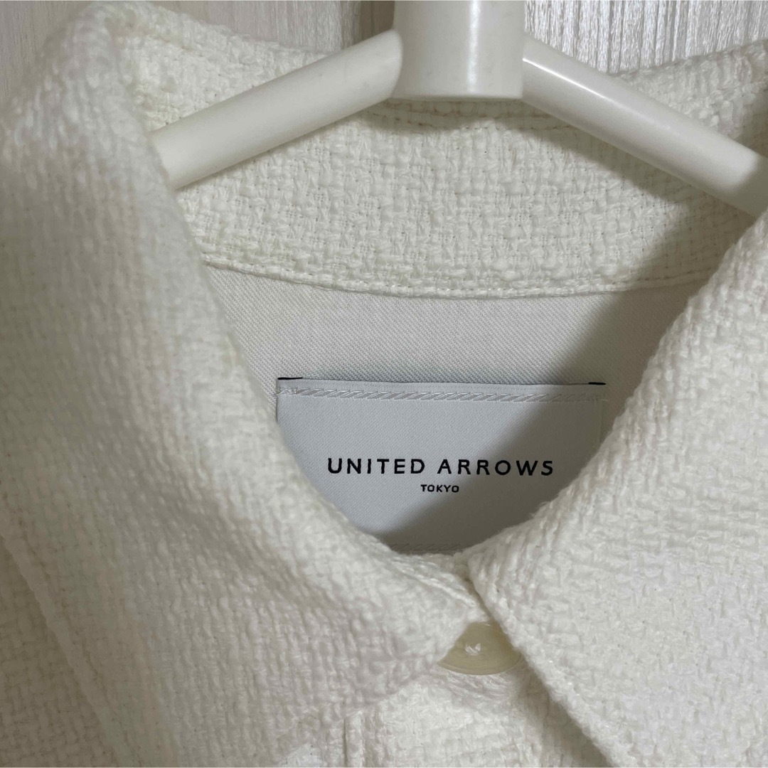 UNITED ARROWS(ユナイテッドアローズ)のユナイテッドアローズ　ツイードシャツ レディースのトップス(シャツ/ブラウス(長袖/七分))の商品写真