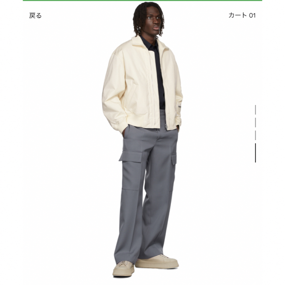 Jil Sander(ジルサンダー)のJILSANDER cotton bomber jacket メンズのジャケット/アウター(ブルゾン)の商品写真