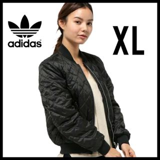 アディダス(adidas)の【大きいサイズ】adidas★キルティングジャケット★中綿ジャケット★黒XL(ダウンジャケット)