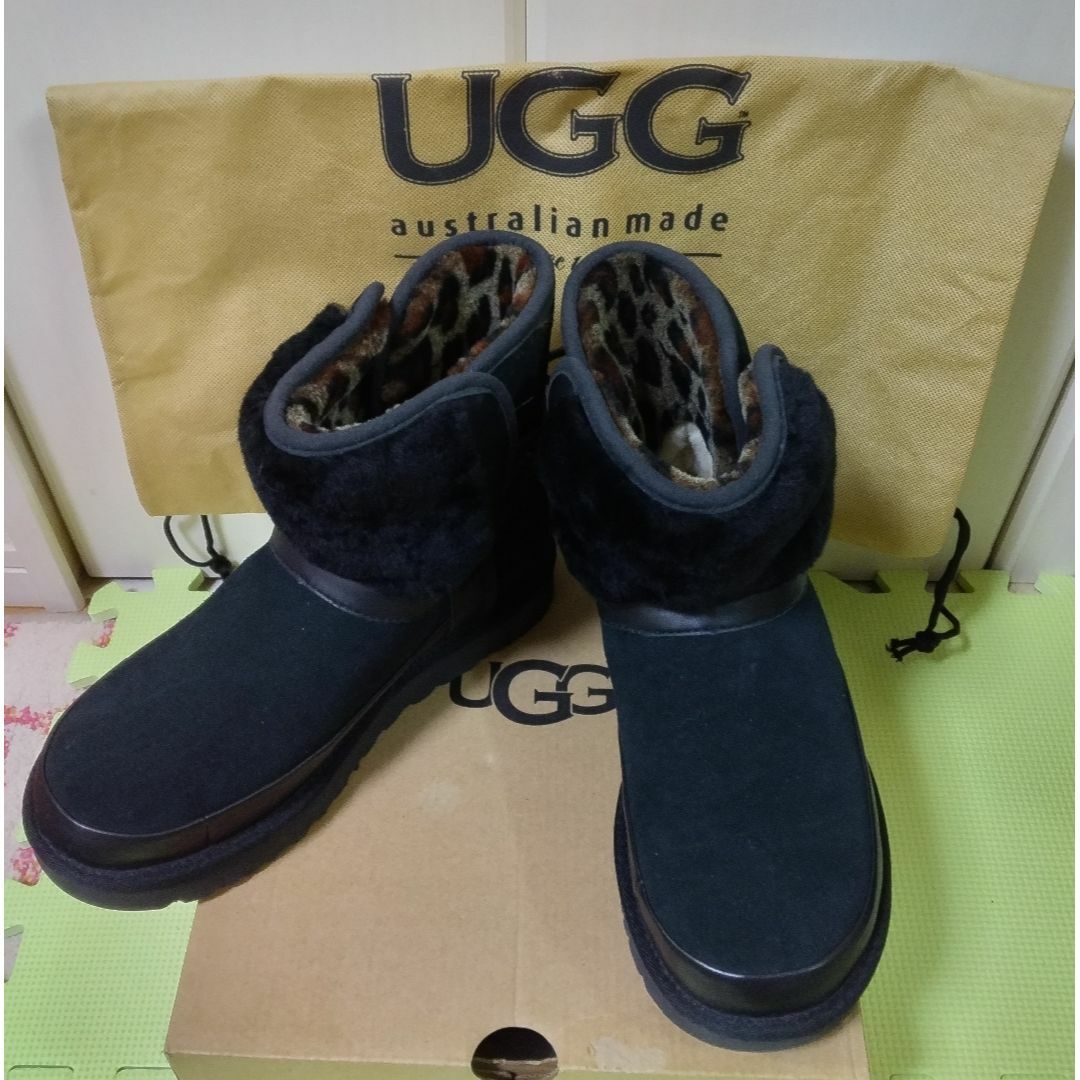 【新品】UGG leopard lined boots　US7