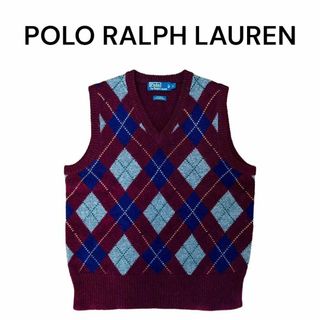 ポロラルフローレン(POLO RALPH LAUREN)のポロラルフローレン　アーガイル柄　ニットベスト　POLO 総柄(ベスト)