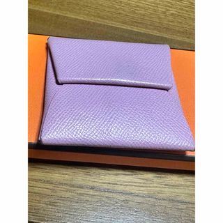 エルメス(Hermes)のエルメス バスティア コインケース ピンク 本物正規箱無し(コインケース)