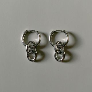 アメリヴィンテージ(Ameri VINTAGE)の2way mini chain pierce silver No.992(ピアス)