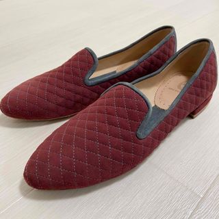 レペット(repetto)のREVE D'UN JOUR スエードキルティングレザー バレエシューズ 37(バレエシューズ)