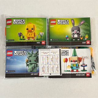 レゴ(Lego)のLEGO レゴ　ブリックヘッズ　バースデーピエロ　自由の女神　ひよこ　うさぎ(知育玩具)