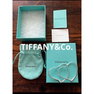 ティファニー(Tiffany & Co.)のTiffany オープンハート　フープピアス　シルバー　ピアス　ティファニー(ピアス)