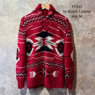 ポロラルフローレン(POLO RALPH LAUREN)のPOLO by Ralph Lauren ハンドニット カウチン ニット(ニット/セーター)