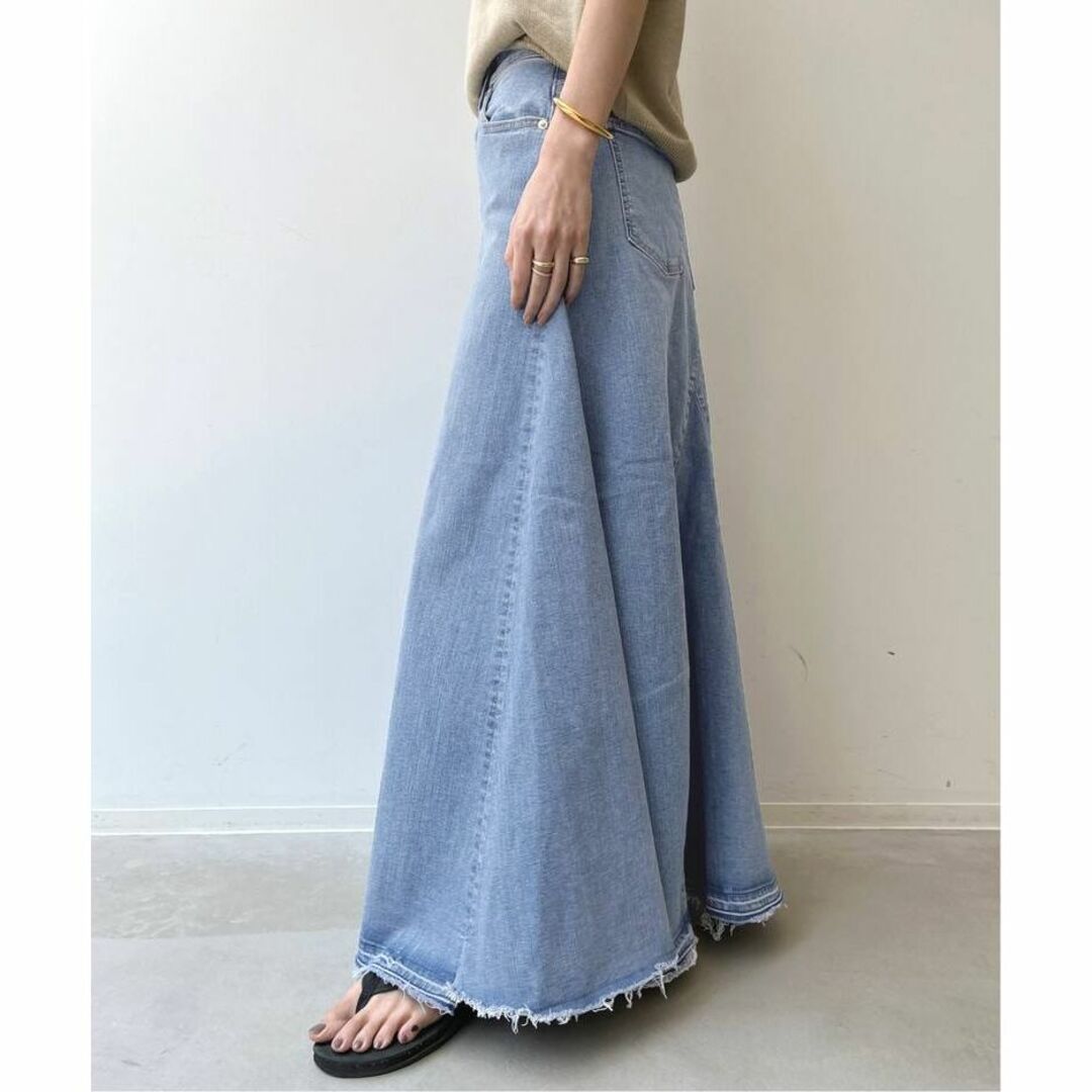 L'Appartement DEUXIEME CLASSE(アパルトモンドゥーズィエムクラス)の2022 GOOD GRIEF DENIM VOLUME FLARE SKIRT レディースのスカート(ロングスカート)の商品写真