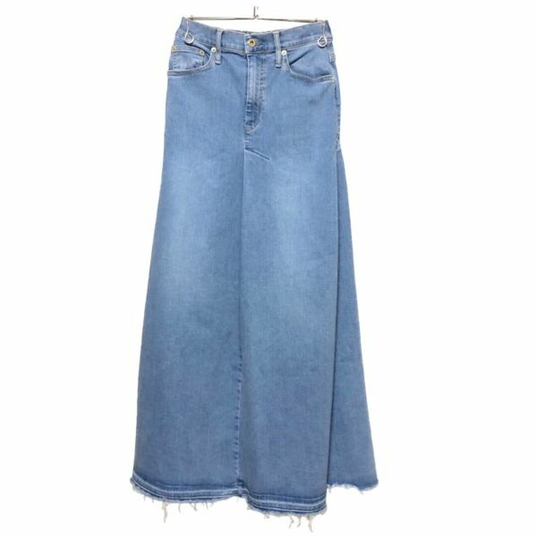 L'Appartement DEUXIEME CLASSE(アパルトモンドゥーズィエムクラス)の2022 GOOD GRIEF DENIM VOLUME FLARE SKIRT レディースのスカート(ロングスカート)の商品写真